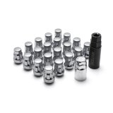 Wheel Mate Muteki SR35 Close End Lug Nuts w/ Lock Set - Satin Silver 12x1.50 35mm thumbnail 1