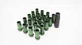 Wheel Mate Muteki SR48 Open End Lug Nuts - Dark Green 12x1.50 48mm thumbnail 1