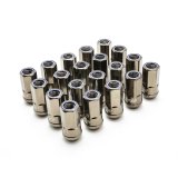 Wheel Mate Muteki HR50 Open End Lug Nuts - Titanium Chrome w/ Blue Ring 14x1.50 thumbnail 1