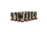 Wheel Mate Muteki SR45-S Lug Nut Kit 12x1.50 - Smoke Titanium w/ Red Washers thumbnail 1