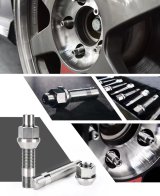 Wheel Mate Titanium Wheel Stud Conversion (Raw Ti) - M14x1.25 to M14x1.5 - 74mm - 60deg Lug Nut thumbnail 5