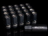 Wheel Mate Muteki HR50 Open End Lug Nuts - Black w/ Black Ring 14x1.50 thumbnail 1