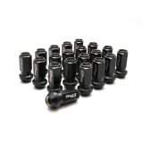 Wheel Mate Muteki TR45 Open End Lug Nuts - Black Chrome - 12x1.50 - 45mm thumbnail 1