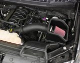 JLT 15-19 Ford F-150 5.0L Black Textured Cold Air Intake Kit w/Red Filter thumbnail 1