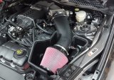 JLT 15-17 Ford Mustang GT (w/Roush/VMP Supercharger) Blk Tex CAI Kit w/Red Filter - Tune Req thumbnail 2