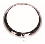 Omix Chrome Headlight Bezel 53-71 Jeep CJ Models thumbnail 1