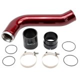 Wehrli 20-24 Chevrolet 6.6L L5P Duramax Passenger Side 3.5in Intercooler Pipe - WCFab Red thumbnail 7