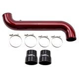Wehrli 11-16 Duramax LML Passenger Side 3.5 in. Intercooler Pipe - Gloss Black thumbnail 1
