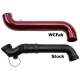 Wehrli 11-16 Duramax LML Passenger Side 3.5 in. Intercooler Pipe - Gloss Black thumbnail 3