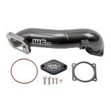 Wehrli 2011-2016 LML Duramax Passenger Side Upper Crossover Intercooler Pipe Kit Gloss Black thumbnail 1