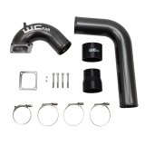 Wehrli 03-07 Cummins 5.9L D/S 3.5in. Intake Horn IC Pipe - Gun Metal thumbnail 1