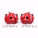 PowerStop Performance Powdercoated Brake Calipers S1974 Caliper, Performance, Stock, Cast Iron, Red Powdercoated, Lexus, Toyota, Each thumbnail 1