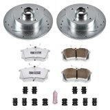 Power Stop 99-02 Volkswagen Cabrio Rear Z26 Street Warrior Brake Kit thumbnail 1