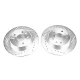 Power Stop 17-19 Chevrolet Bolt EV Rear Evolution Drilled & Slotted Rotors - Pair thumbnail 2