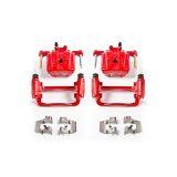 Power Stop 06-12 Mitsubishi Eclipse Rear Red Calipers w/Brackets - Pair thumbnail 3