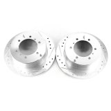 Power Stop 92-00 Mitsubishi Montero Rear Evolution Drilled & Slotted Rotors - Pair thumbnail 1