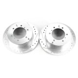 Power Stop 92-00 Mitsubishi Montero Rear Evolution Drilled & Slotted Rotors - Pair thumbnail 3