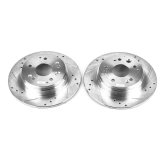 Power Stop 99-03 Acura TL Rear Evolution Drilled & Slotted Rotors - Pair thumbnail 1