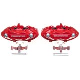 PowerStop Performance Powdercoated Brake Calipers S5086 Calipers, Performance, Stock Series, Aluminum, Red Powdercoated, 4-piston, Front, Chrysler, Dodge, Jeep, Mercedes-Benz, Pair thumbnail 2