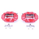 PowerStop Performance Powdercoated Brake Calipers S5086 Calipers, Performance, Stock Series, Aluminum, Red Powdercoated, 4-piston, Front, Chrysler, Dodge, Jeep, Mercedes-Benz, Pair thumbnail 3