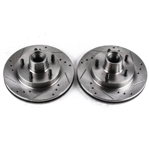 Power Stop 82-87 Buick Regal Front Evolution Drilled & Slotted Rotors - Pair