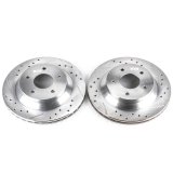 Power Stop 88-95 Chevrolet Corvette Front Evolution Drilled & Slotted Rotors - Pair thumbnail 1