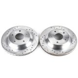 Power Stop 88-95 Chevrolet Corvette Front Evolution Drilled & Slotted Rotors - Pair thumbnail 3
