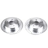 Power Stop 97-07 Chrysler Town & Country Rear Evolution Drilled & Slotted Rotors - Pair thumbnail 1