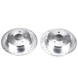 Power Stop 97-07 Chrysler Town & Country Rear Evolution Drilled & Slotted Rotors - Pair thumbnail 2
