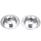 Power Stop 97-07 Chrysler Town & Country Rear Evolution Drilled & Slotted Rotors - Pair thumbnail 3