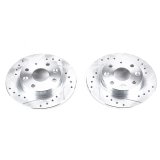 Power Stop 90-93 Mazda Miata Rear Evolution Drilled & Slotted Rotors - Pair thumbnail 1
