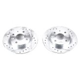 Power Stop 90-93 Mazda Miata Rear Evolution Drilled & Slotted Rotors - Pair thumbnail 2