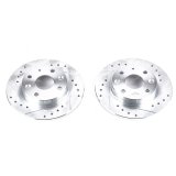 Power Stop 90-93 Mazda Miata Rear Evolution Drilled & Slotted Rotors - Pair thumbnail 3