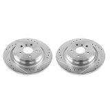 Power Stop 16-17 Mercedes-Benz GLE300d Rear Evolution Drilled & Slotted Rotors - Pair thumbnail 1