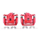 Power Stop 05-09 Hyundai Tucson Rear Red Calipers w/Brackets - Pair thumbnail 2