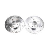 Power Stop 03-05 Buick Park Avenue Rear Evolution Drilled & Slotted Rotors - Pair thumbnail 3