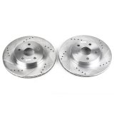 Power Stop 96-00 Toyota RAV4 Front Evolution Drilled & Slotted Rotors - Pair thumbnail 1