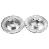 Power Stop 96-00 Toyota RAV4 Front Evolution Drilled & Slotted Rotors - Pair thumbnail 2