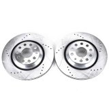 Power Stop 17-18 Audi RS3 Rear Evolution Drilled & Slotted Rotors - Pair thumbnail 3