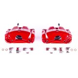 PowerStop Performance Powdercoated Brake Calipers for 2006-2015 IS250 - S3218 Calipers, Red Calipers, Stock Series, Cast Iron, Red Powdercoated, Front, Lexus, Pair thumbnail 1
