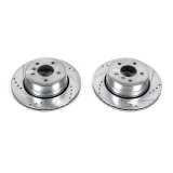 Power Stop 06-07 BMW 525xi Rear Evolution Drilled & Slotted Rotors - Pair thumbnail 2
