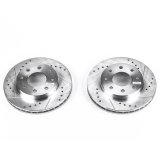 Power Stop 91-93 Eagle GTX Front Evolution Drilled & Slotted Rotors - Pair thumbnail 1