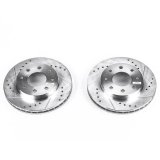 Power Stop 91-93 Eagle GTX Front Evolution Drilled & Slotted Rotors - Pair thumbnail 3