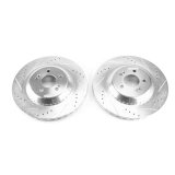 Power Stop 15-18 Mercedes-Benz C300 Rear Evolution Drilled & Slotted Rotors - Pair thumbnail 1