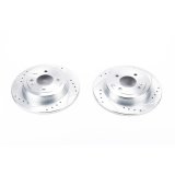 Power Stop 12-19 Hyundai Accent Rear Evolution Drilled & Slotted Rotors - Pair thumbnail 1