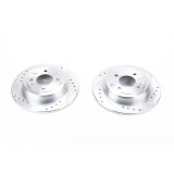 Power Stop 12-19 Hyundai Accent Rear Evolution Drilled & Slotted Rotors - Pair thumbnail 2