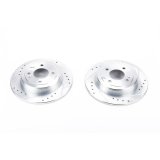 Power Stop 12-19 Hyundai Accent Rear Evolution Drilled & Slotted Rotors - Pair thumbnail 3