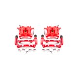 Power Stop 99-04 Jeep Grand Cherokee Front Red Calipers w/Brackets - Pair thumbnail 1