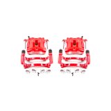 Power Stop 99-04 Jeep Grand Cherokee Front Red Calipers w/Brackets - Pair thumbnail 2