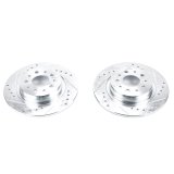 Power Stop 14-19 Fiat 500L Rear Evolution Drilled & Slotted Rotors - Pair thumbnail 1